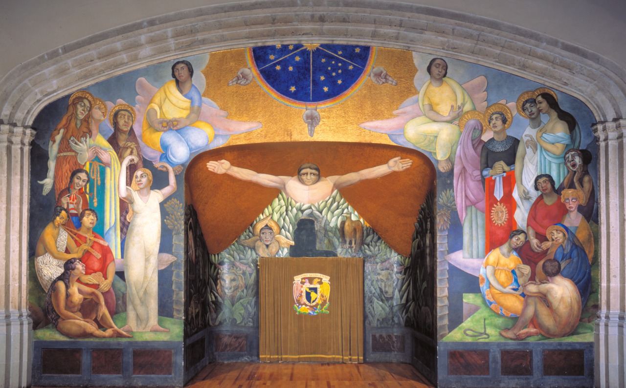 Inauguración Espíritu del 22  Un siglo de muralismo en San Ildefonso