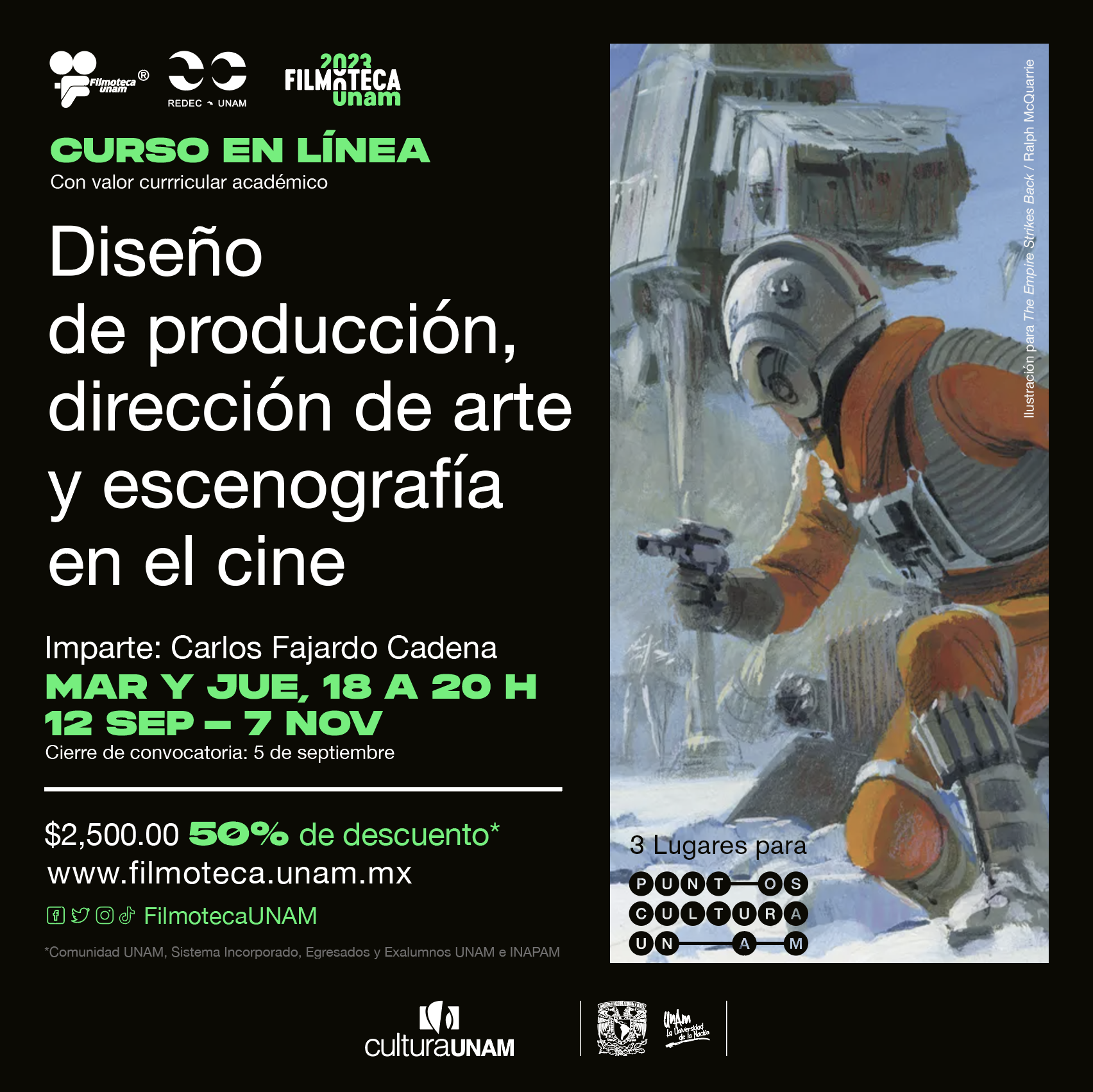 Curso  Diseño de producción, dirección de arte y escenografía en el cine