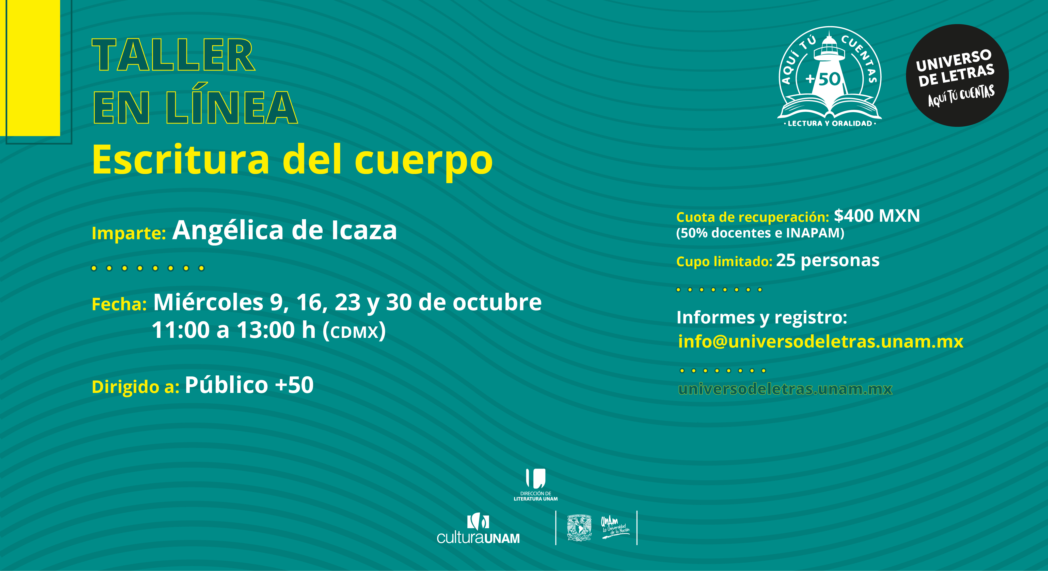 Taller en línea Escritura del cuerpo